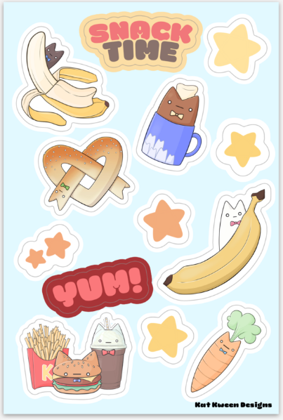 Snack time! - Sticker Sheet